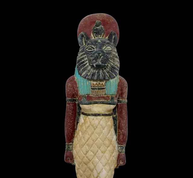 RARO ANTIGUO EGIPCIO ANTIGUO Sekhmet Stand Estatua de piedra - Historia de...