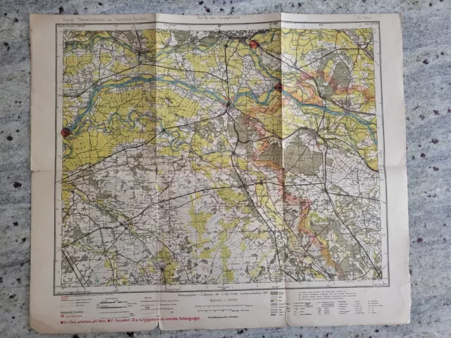 Cleve Nr. 95 Topographische Übersichtskarte des Deutschen Reiches 1:200.000