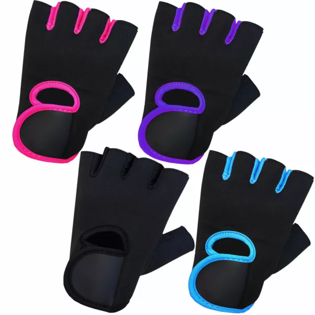 Ladies Womens Gym Gloves Weight Lifting Bodybuilding Workout Fitness Gloves