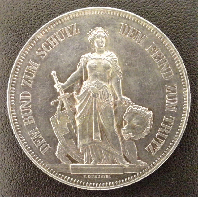 Pièce De 5 Francs Suisse - Tir Fédérale De Lausanne 1876 - Pièce De Collection Historique