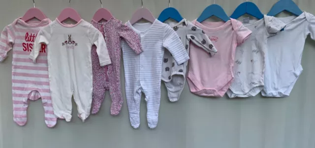 Pacchetto vestiti ragazze età 0-3 mesi j H&M cura materna