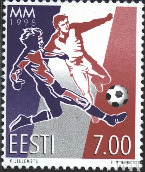 Briefmarken Estland 1998 Mi 324 gestempelt Fußball