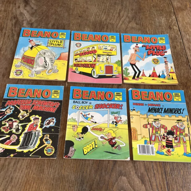 Beano Comic Library Rare Early Issues Nos 156, 158, 166, 168, 174, 212 iob lot