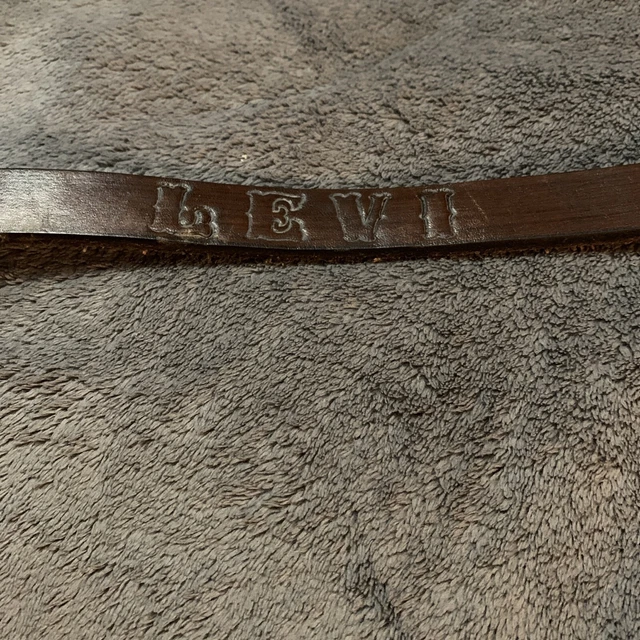Vintage Tandy Western Boys Belt Personalized “Levi”  Leather Tooled