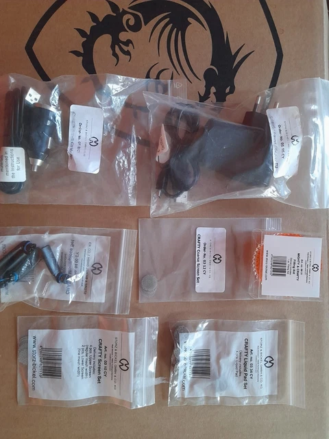 Ricambi Crafty Storz Bickel set screen liquid pad mouthpiece charger car wall Ricambi Crafty Storz Bickel set screen liquid pad mouthpiece charger car wall