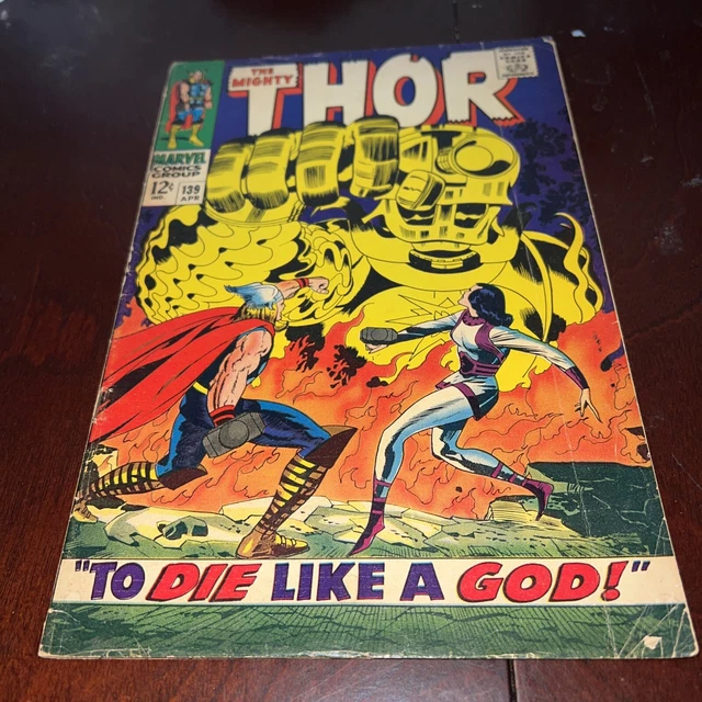 The Mighty Thor # 139 Marvel Comics 1967 Stan Lee Jack Kirby Key 1st Sif Cover