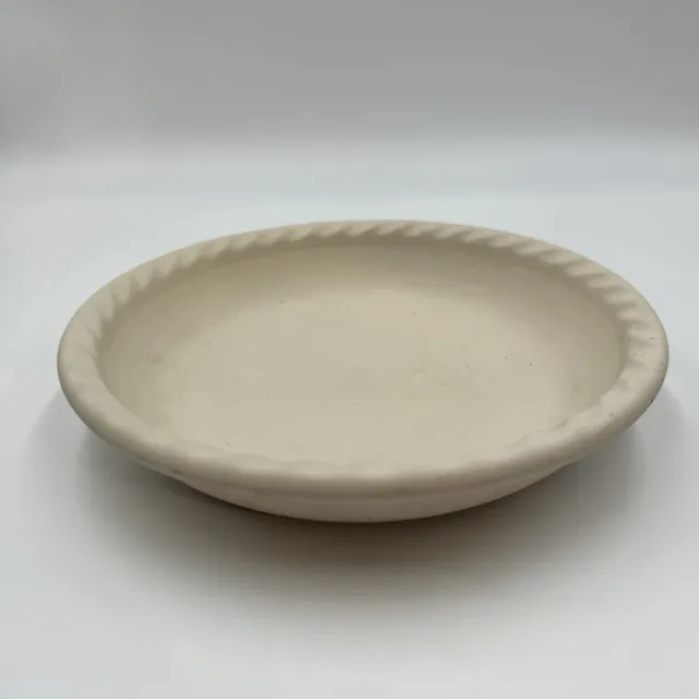Roseville Spongeware Deep Pie Dish Plate 10 Inch Stoneware Workshops Gerald Henn