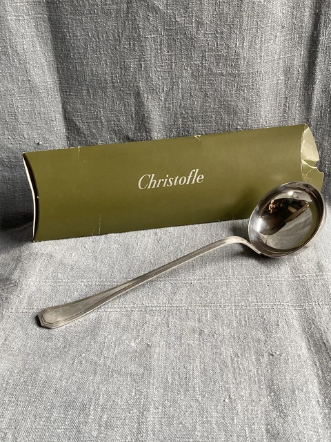 CHRISTOFLE - MÉNAGÈRE Complète modèle Perles 60 pièces + Louche métal argenté EUR 1.050,00 - FR