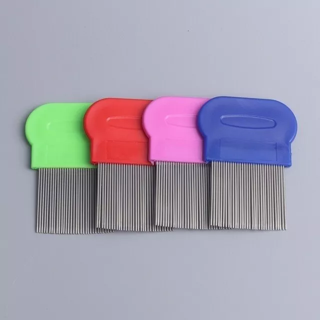 Handle Ultra Fine Nit Lice Egg Comb Metal