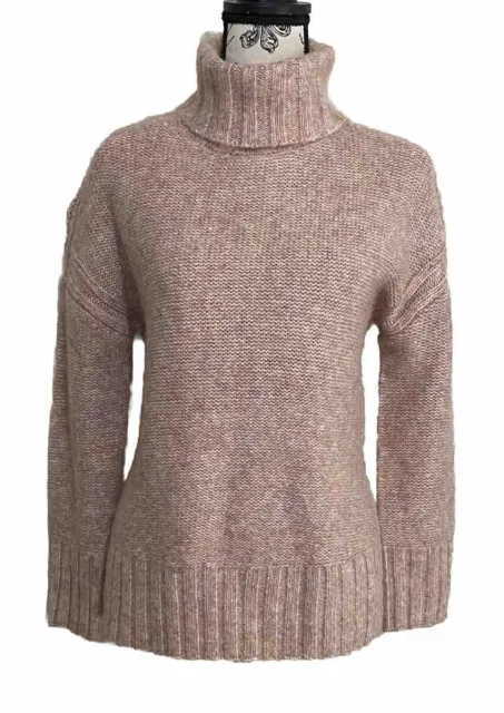 NWT Philosophy Womens Rose Heather Turtleneck Sweater Pullover Size XS