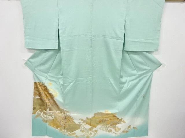 5694384: Japanese Kimono / Vintage Iro Tomesode / Plum Blossoms & Peony / Artist