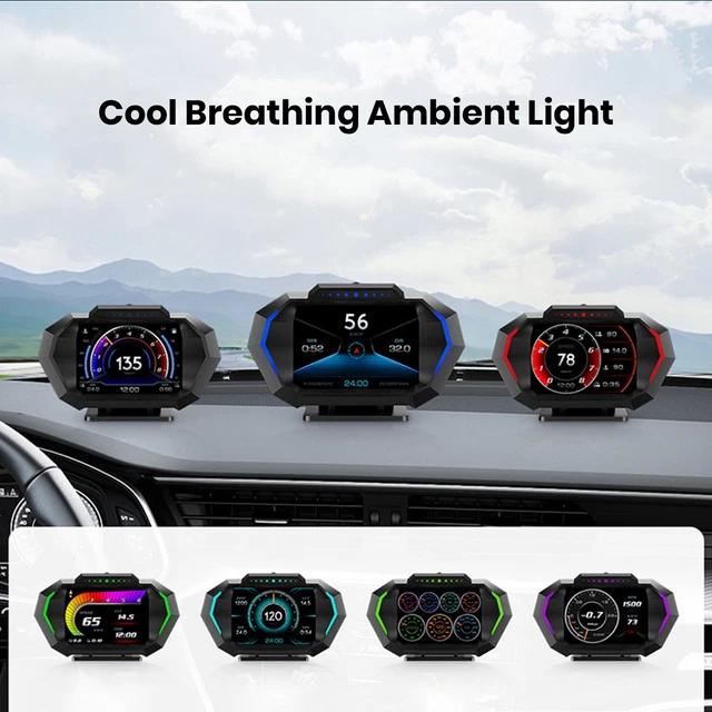 Click Speedometer UNIVERSAL SPEEDOMETER CAR Lcd Dashboard Player Gps with Led Screen for ...