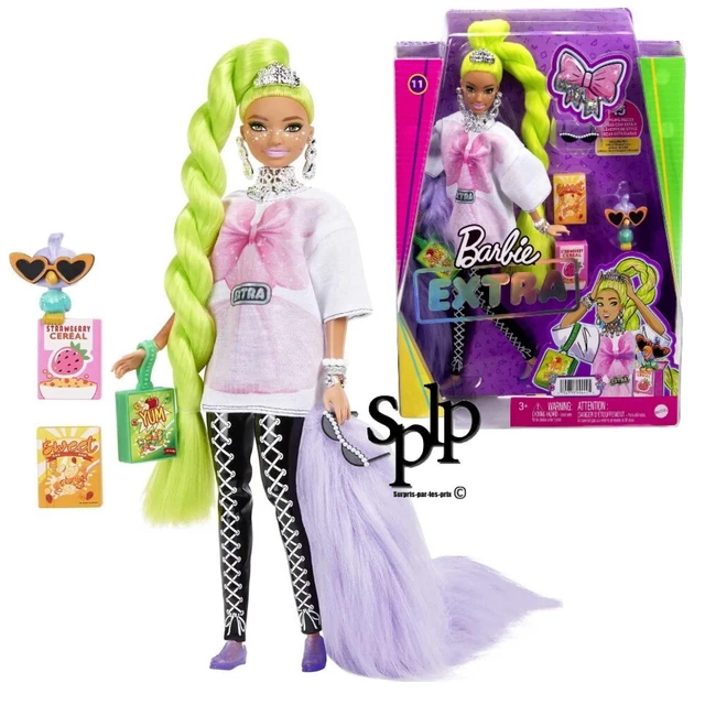 Barbie Fashionista 2025 Muñeca Barbie Extra Con Pelo Rosado