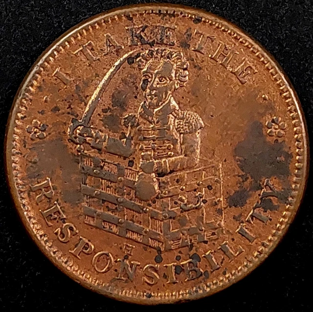 I Take The Responsibility, Jackson/Jackass Hard Times Token!  29 mm, 10.6 gr