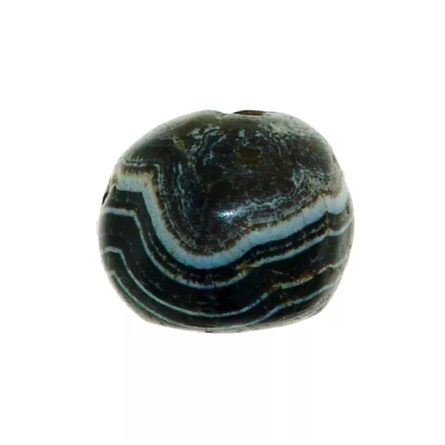 (0140) Striped Agate Bead from China-Tibet,    中国古董有条纹的玛瑙珠