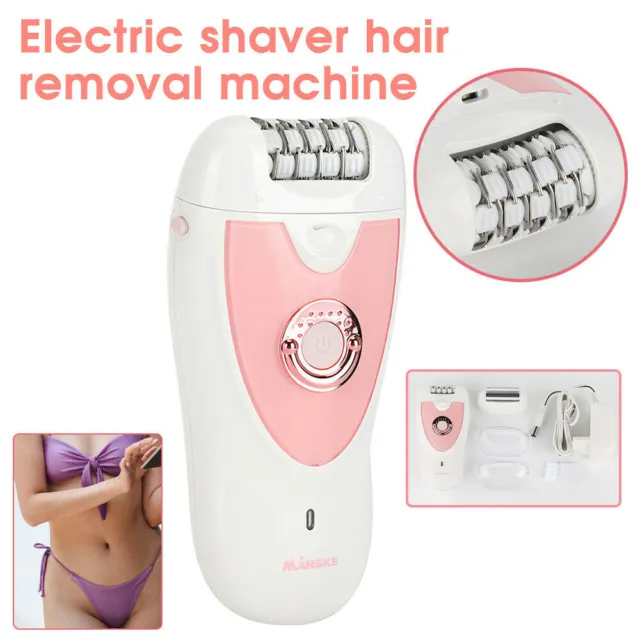 2 IN 1 Epilator For Women Cordless Rechargeable Lady Body Hair Removal Shaver