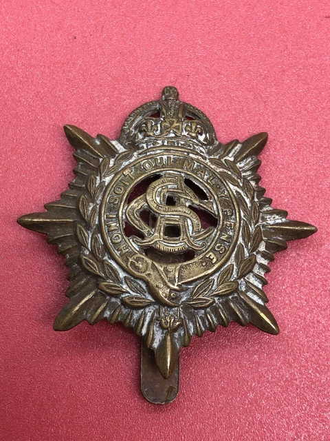 ORIGINAL WW1 BRITISH Army Cap Badge - Royal Army Service Corps RASC £12 ...