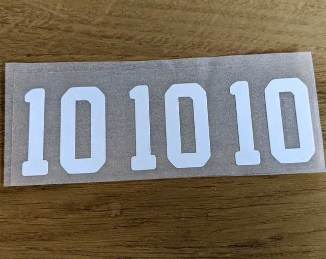 Lot De 10 Patchs / Flocages – Initiales – Pour Maillot, Short, Survêtement
