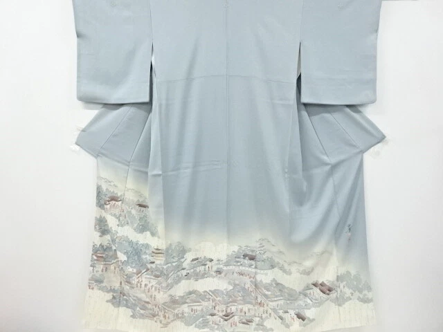 5183826: Japanese Kimono / Vintage Iro Tomesode / Scenery In The Past / Artists