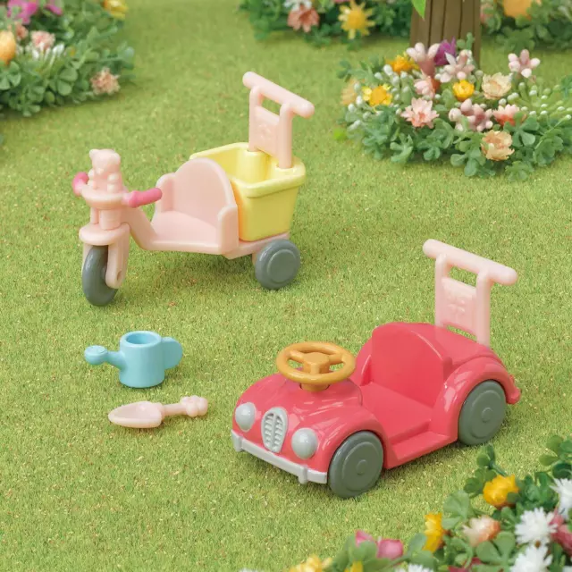 Sylvanian Families KA-216 Trickle & Car Set - Epoch 2