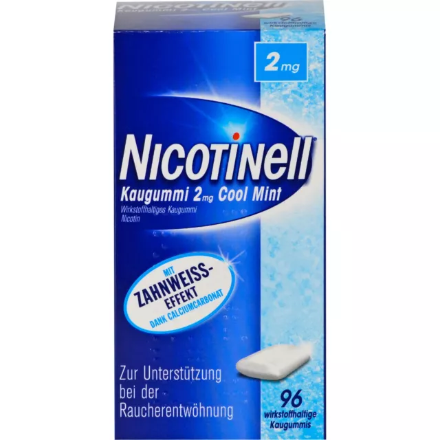 NICOTINell Kaugummi 2 mg Cool Mint, 96.0 St. Kaugummi 6580352