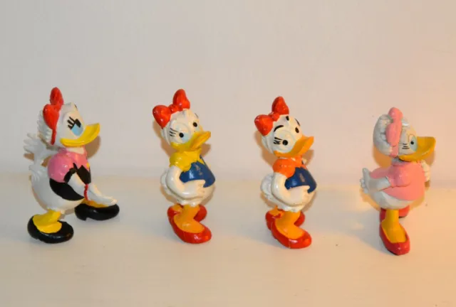 Lot 4 figurines WALT DISNEY Bande à PICSOU DAISY COMICS SPAIN 86 BULLY vintage 2