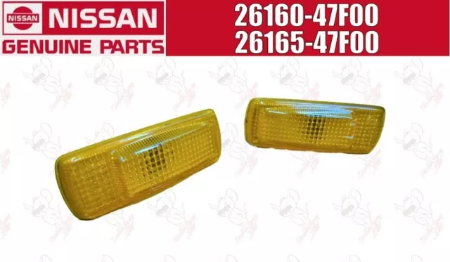 Nissan Side Marker Indicator Set - 180SX 26160-47F00 26165-47F00 OEM Genuine