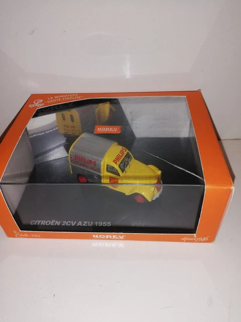 Norev Citroën 2CV AZU 1955 Shell – 1/43, Moulé Sous Pression, Neuf Destockage