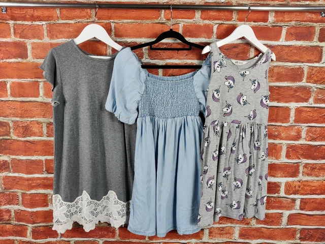 Girls Bundle Age 9-10 Years Gap Next H&M Dress Set Unicorn Denim Summer 140Cm