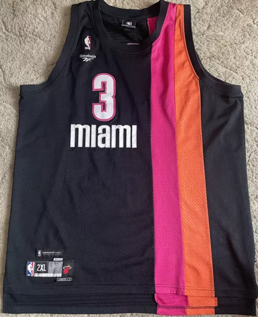 Authentic Vintage Reebok NBA Miami Heat Dwyane Wade Basketball Jersey