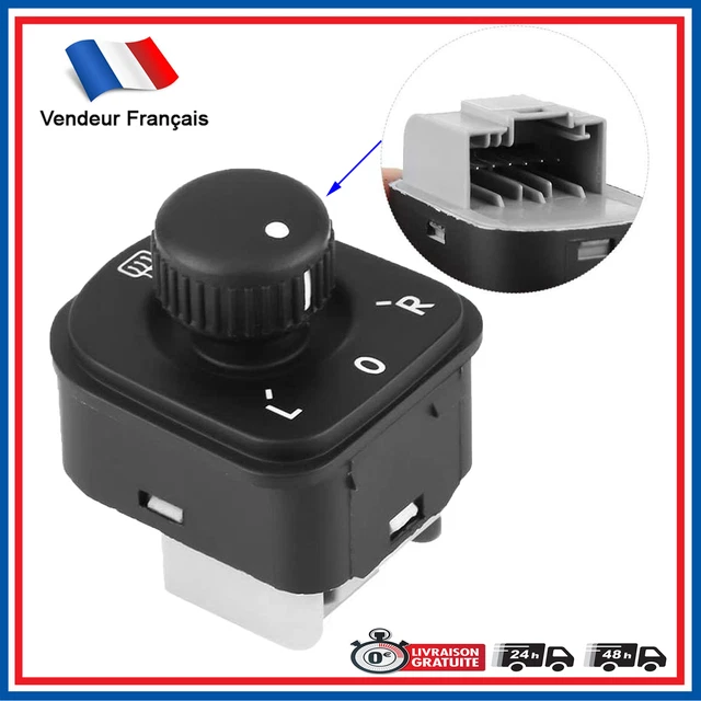 Bouton Commande Interrupteur de reglage des retroviseurs 1K0959565H 1K0959565L