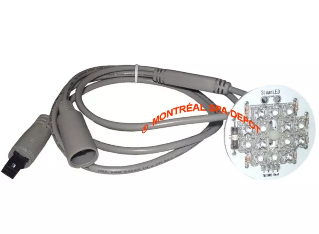 Sloan LED spa hottub 12-LED Cluster main Light LiquaLED daisy chain for 3.5"lens