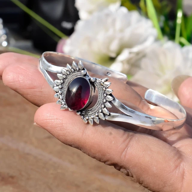 Pendentif Grenat, Bijoux en Or, Argent et Pierres Fines