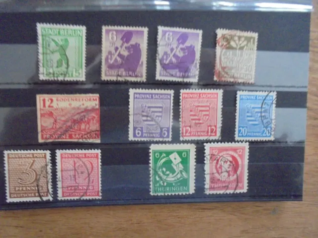 Briefmarken Deutschland SBZ Alliierte Besetzung