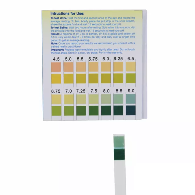 100 PH Indicator 4.5-9.0 Two Color Precise PH Human Acid Urine Test Strips Paper 3