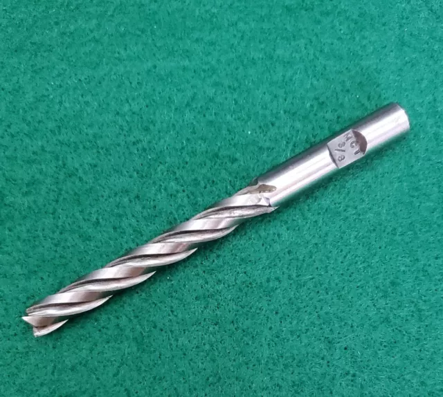 MCT 3/8 inch Shank 4 Flute End Mill HSS