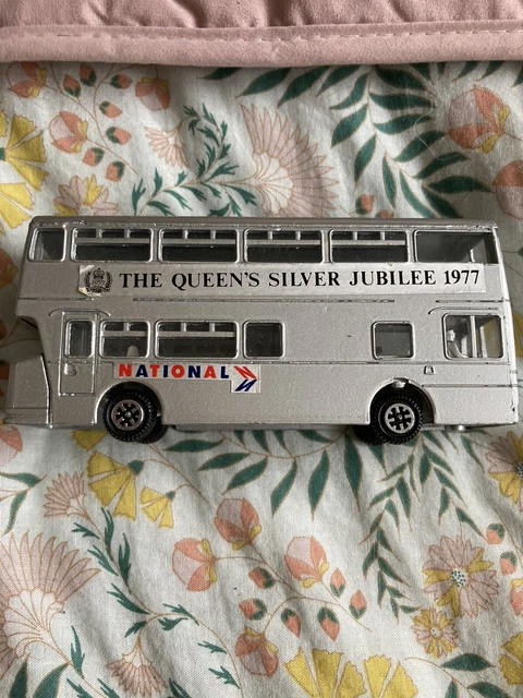 Vintage Dinky Leyland Atlantean Bus Queen’s Silver Jubilee Livery 297 1952 1977