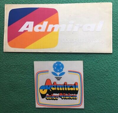 Adesivi Sticker vintage MARCA TELEVISORE ADMIRAL 