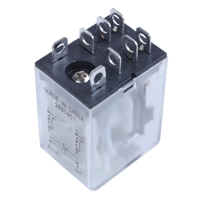 JQX-13F LY2 DC12V Coil 8-Pin DPDT Greens LED Electromagnetic Relay Z2Z6