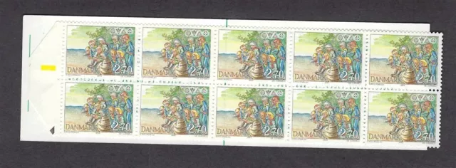 1984 Scouts Denmark Girl Guides stamp (10) booklet