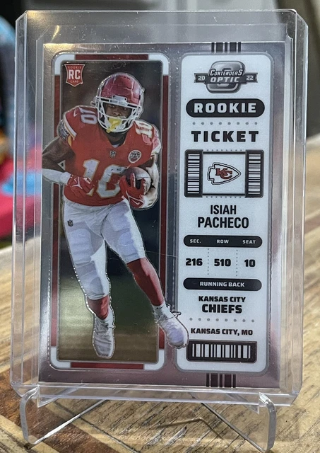 2022 Panini Contenders Optic Isiah Pacheco Rookie Ticket  #75 CHIEFS