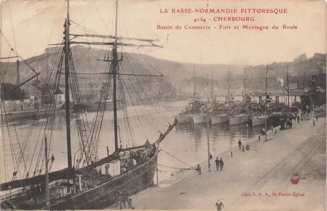 50 CHERBOURG lot of 3 CPA 81318