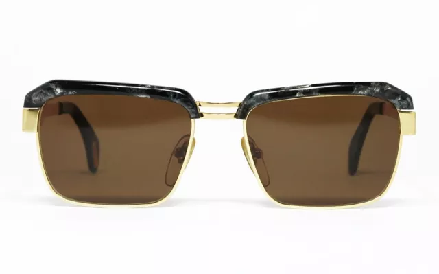 Nos Vintage Sunglasses Occhiali Gianni Versace 409 901 Marble Gold Notorious Big