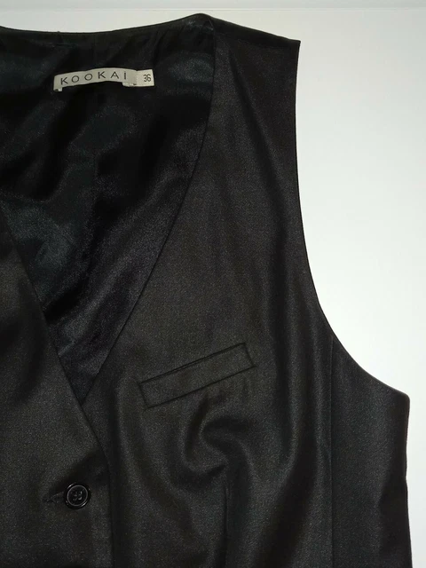 Sandro - Gilet façon boléro clou métal argenté