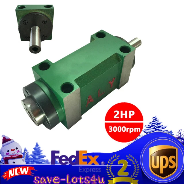 Spindle Power Head 2HP 1500W 45 Steel Spindle Unit for CNC Milling Machine
