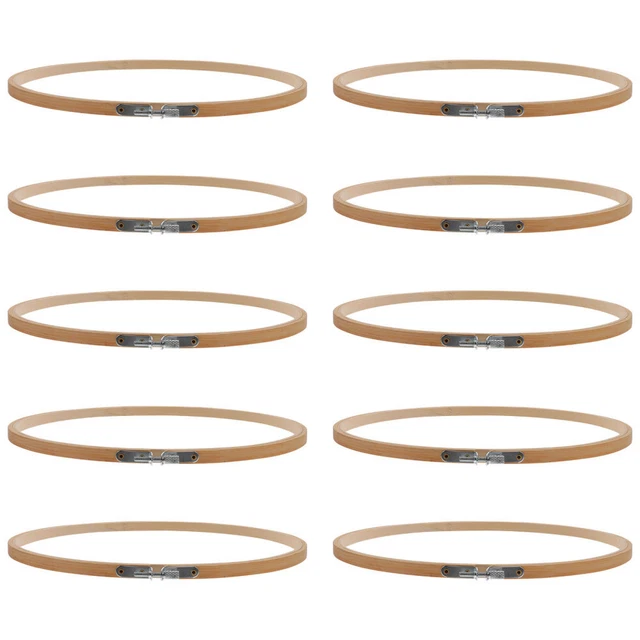 10 Pcs Verstellbare Stickrahmen Kreuzring Werkzeug Handbuch