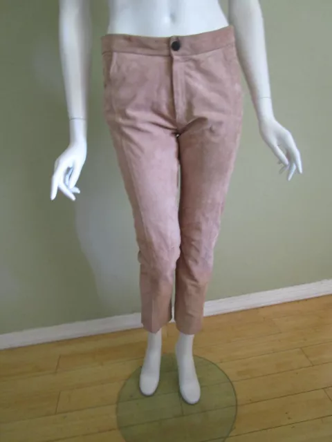 DROMe Made in Italy Butter Soft Suede Pant in Camel Size S $1295