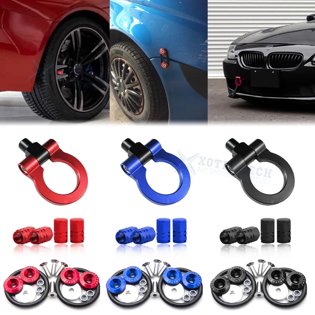 Set Tow Hook+Tire Valve Stem+Trunk Release Fasteners Fit BMW 6 Series 2003-2010