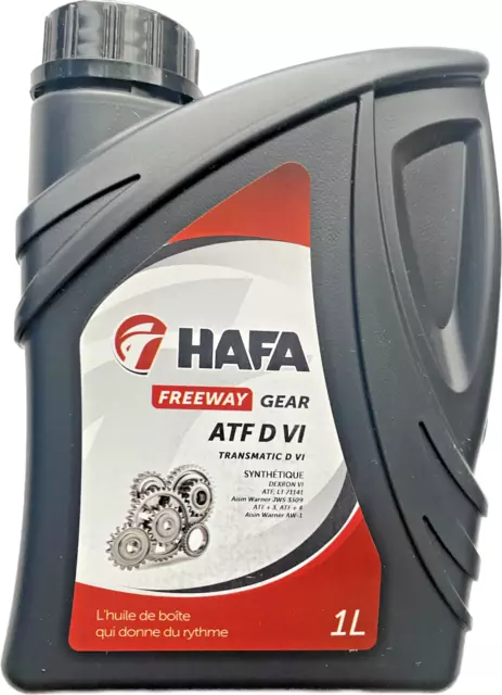 Huile pour boite de vitesse automatique Hafa Freeway Gear ATF D VI 1L....Neuf