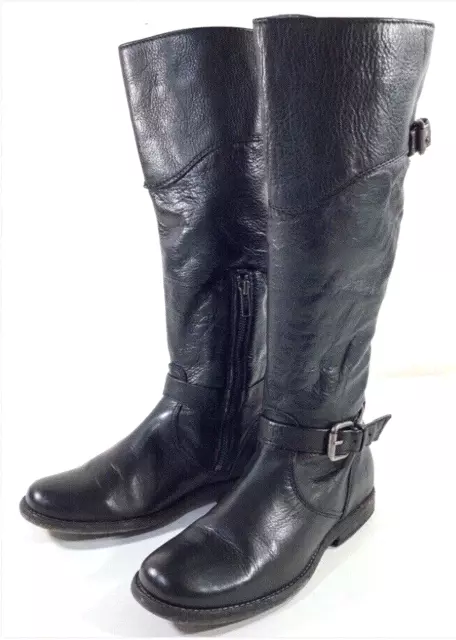 FRYE Women's Size 6M Phillip Tall Leather Riding Boot BLACK $398